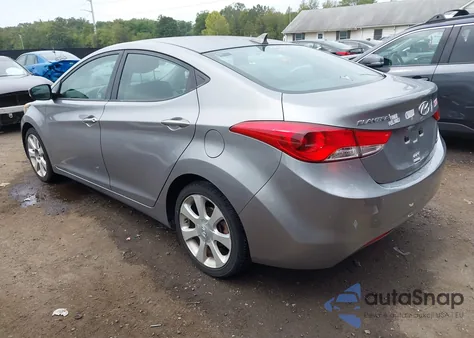2013 Hyundai Elantra Limited из США, поврежденный, VIN KMHDH4AE8DU564484